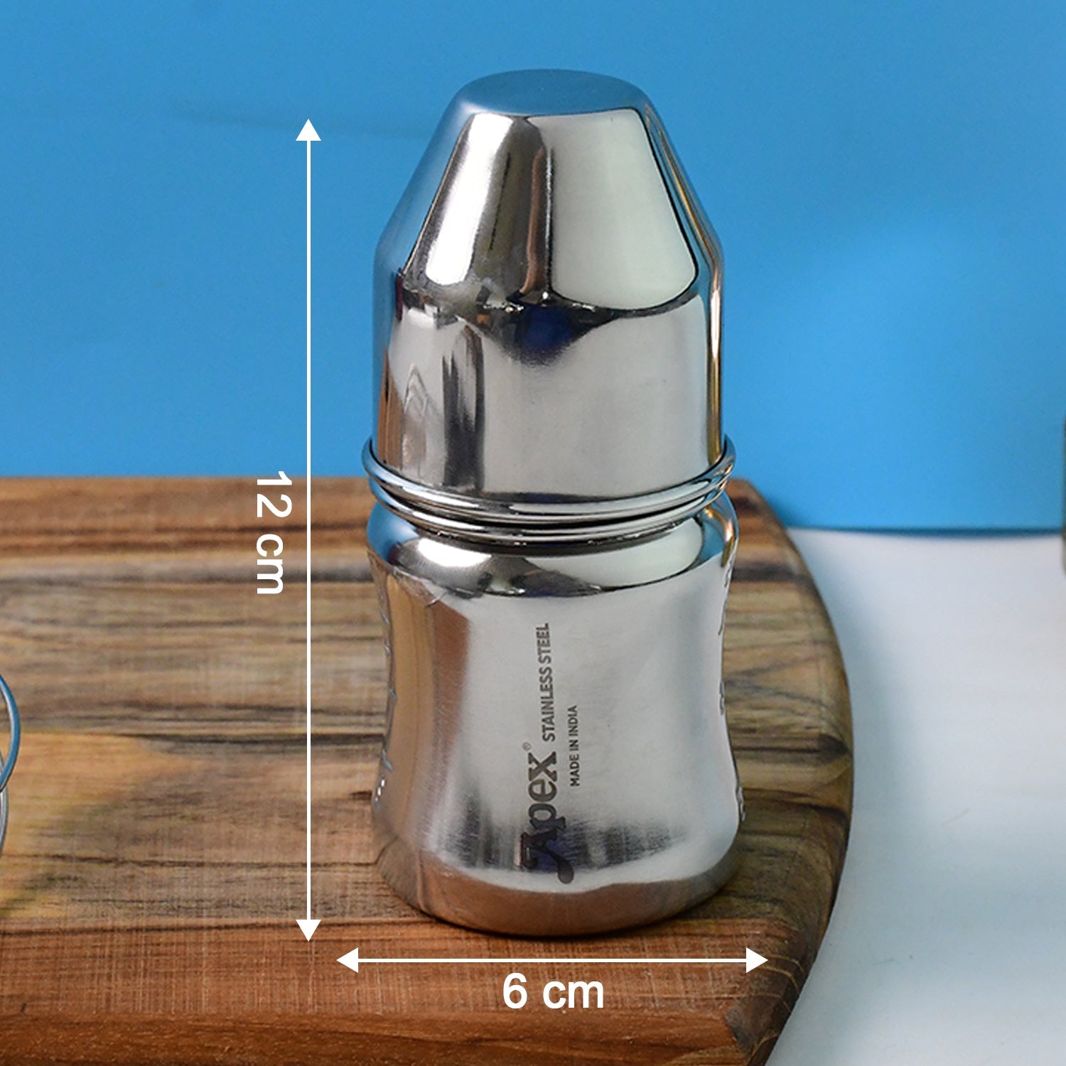 Apex Premium Stainless Steel Baby Feeding Bottle (125 ML / 1 Pc) Apex Premium Stainless Steel Baby Feeding Bottle (125 ML / 1 Pc)